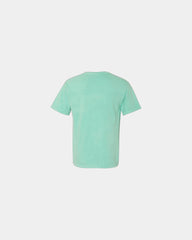 Custom cotton pocket t-shirt with heavyweight fabric - Chalky Mint
