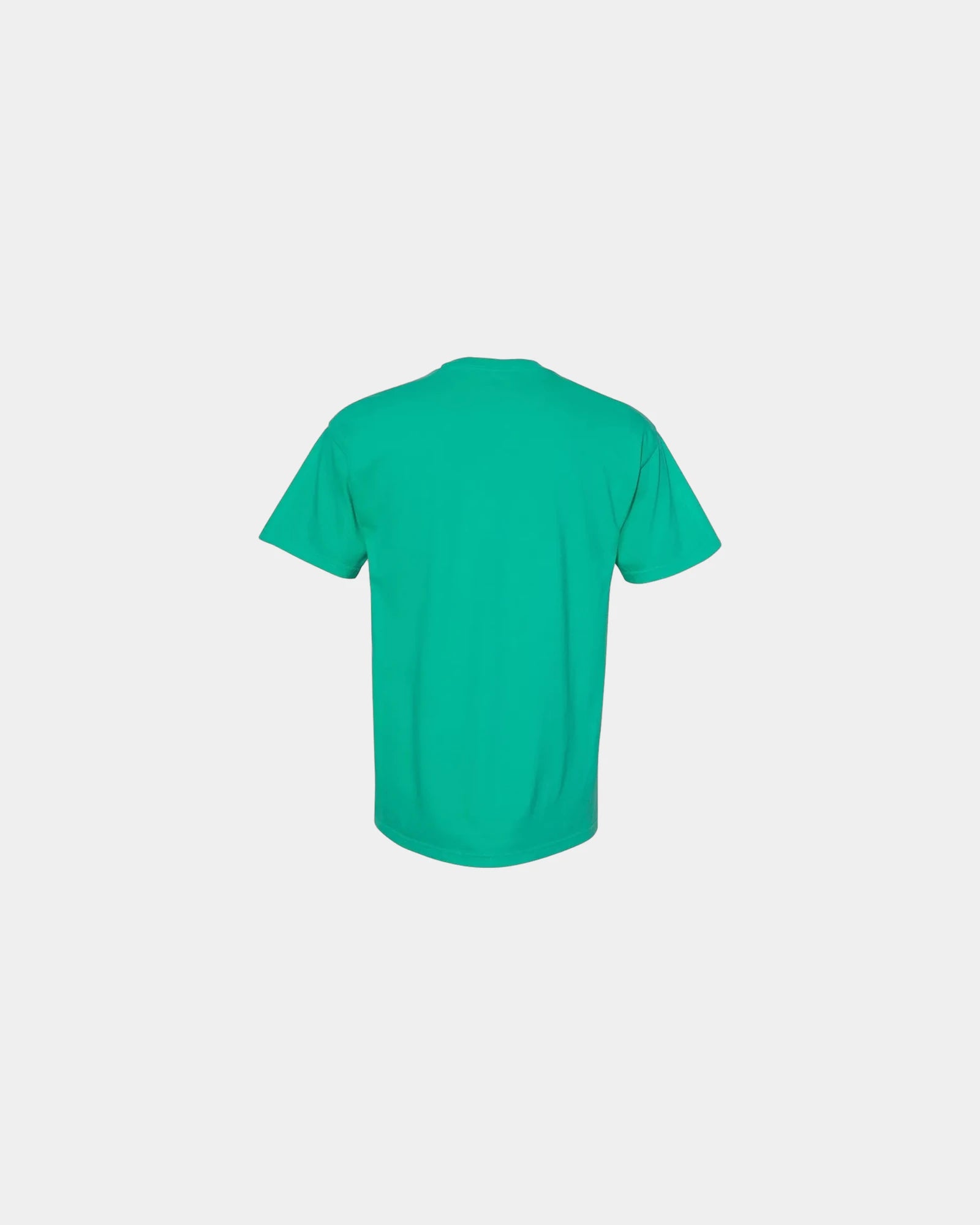 Custom cotton pocket t-shirt with heavyweight fabric - Island Green