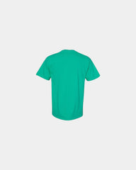 Custom cotton pocket t-shirt with heavyweight fabric - Island Green