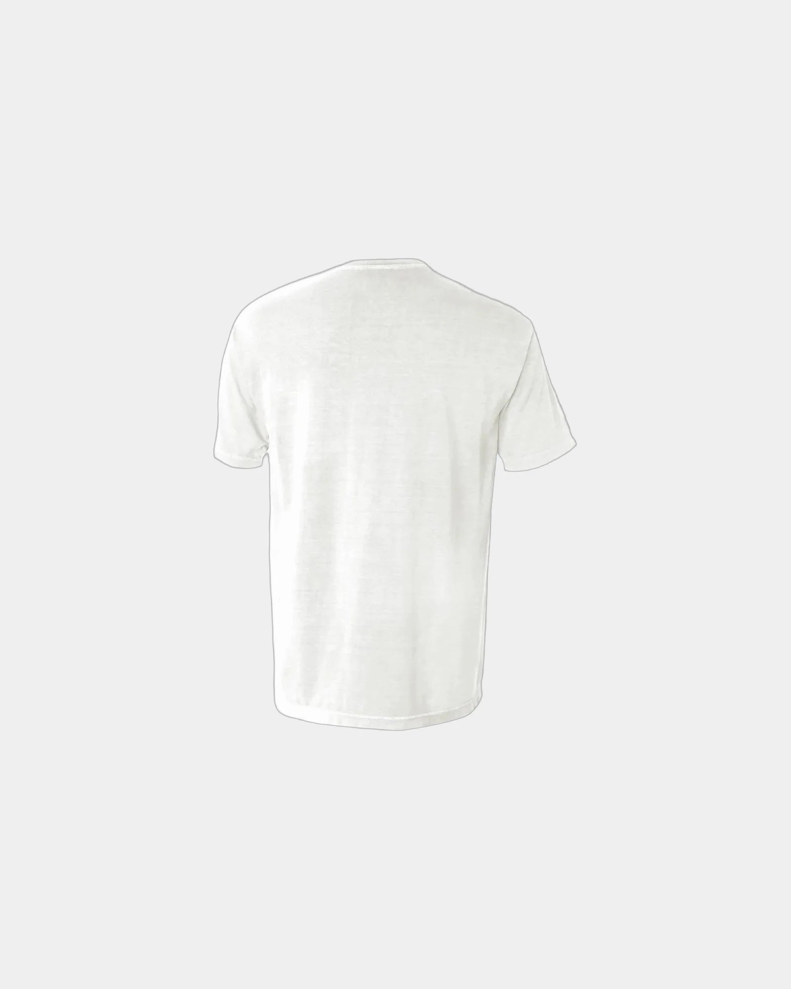 Custom cotton pocket t-shirt with heavyweight fabric - White