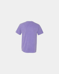 Custom cotton pocket t-shirt with heavyweight fabric - Violet