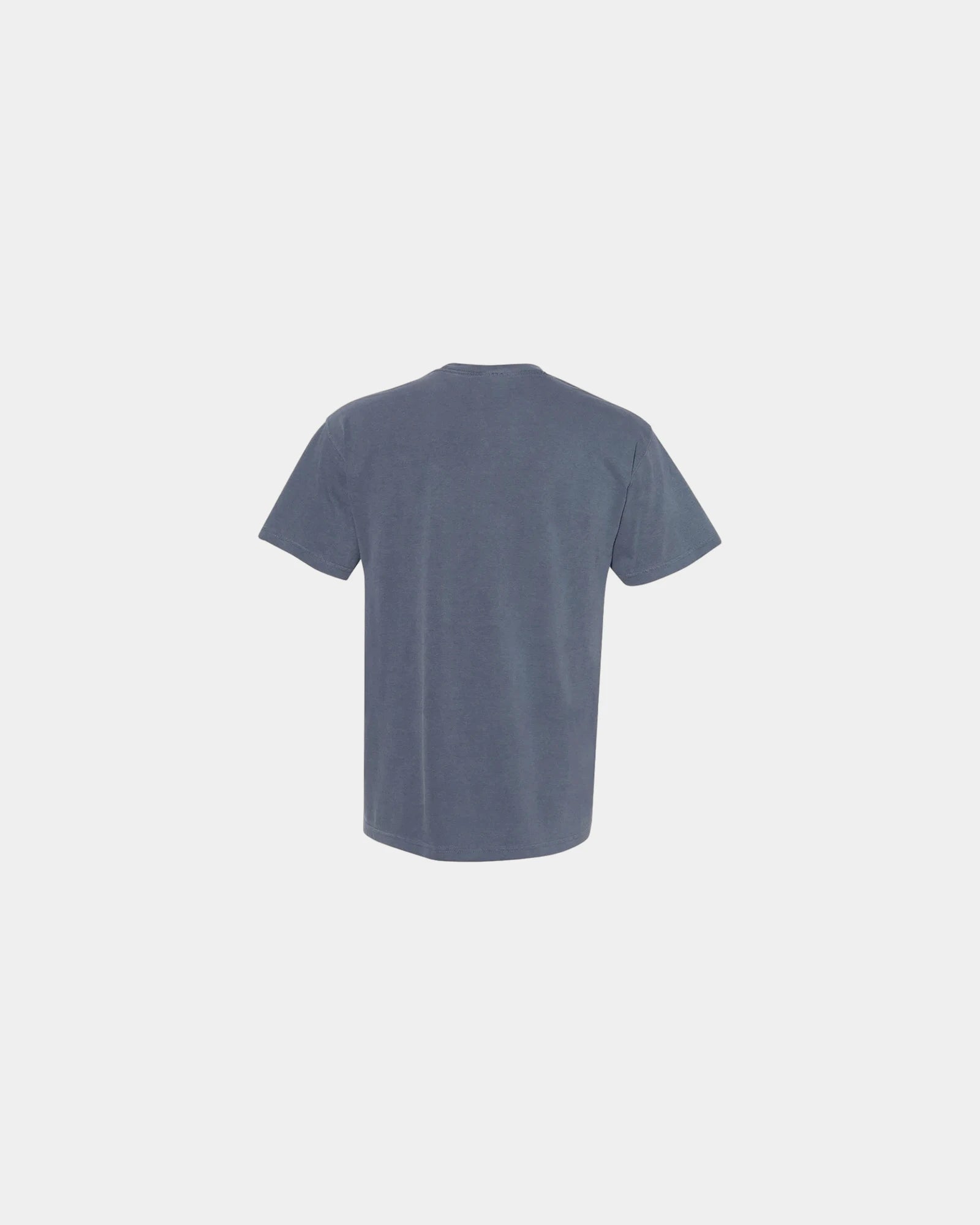 Custom cotton pocket t-shirt with heavyweight fabric - Denim