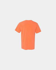 Custom cotton pocket t-shirt with heavyweight fabric - Melon