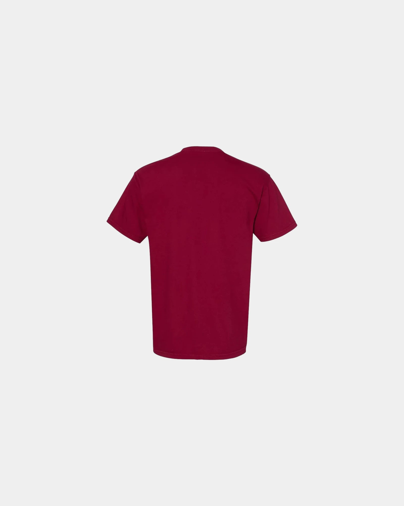 Custom cotton pocket t-shirt with heavyweight fabric - Chili