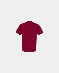 Custom cotton pocket t-shirt with heavyweight fabric - Chili