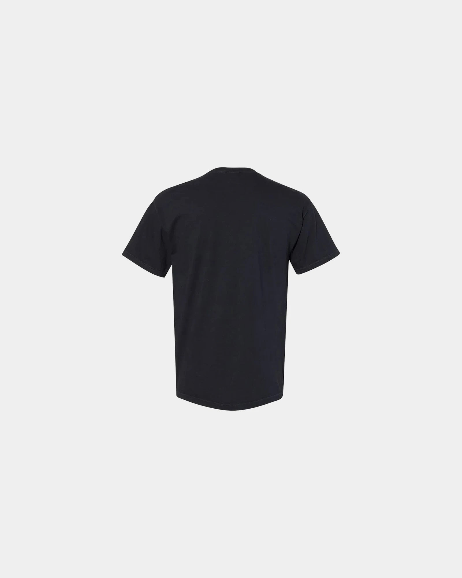 Custom cotton pocket t-shirt with heavyweight fabric - Black