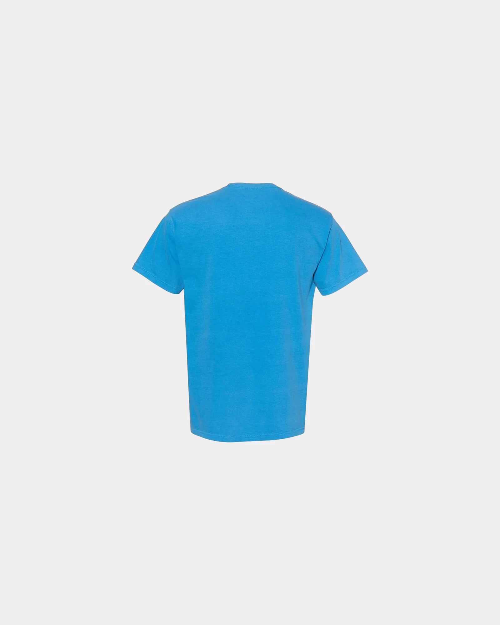 Custom cotton pocket t-shirt with heavyweight fabric - Royal Caribe
