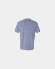 Custom cotton pocket t-shirt with heavyweight fabric - Ice Blue