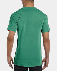 Custom cotton pocket t-shirt with heavyweight fabric - Neon Green