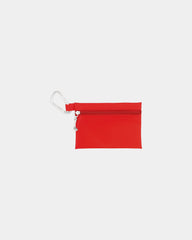 Custom golf zipper pack with tees and ball markers - Red