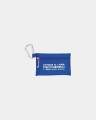 Custom golf zipper pack with tees and ball markers - Blue