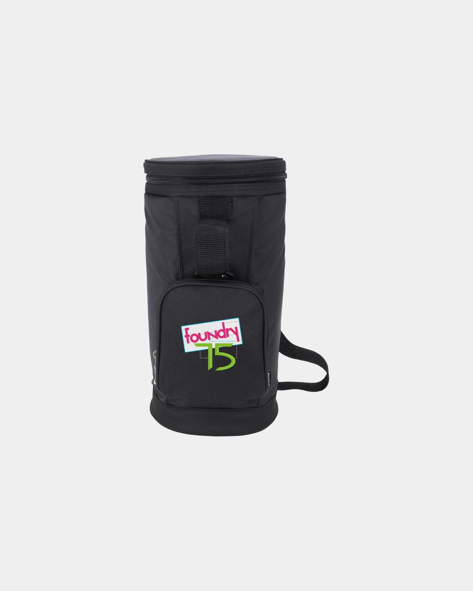 Custom recycled RPET golf cooler bag 9-can capacity - Black