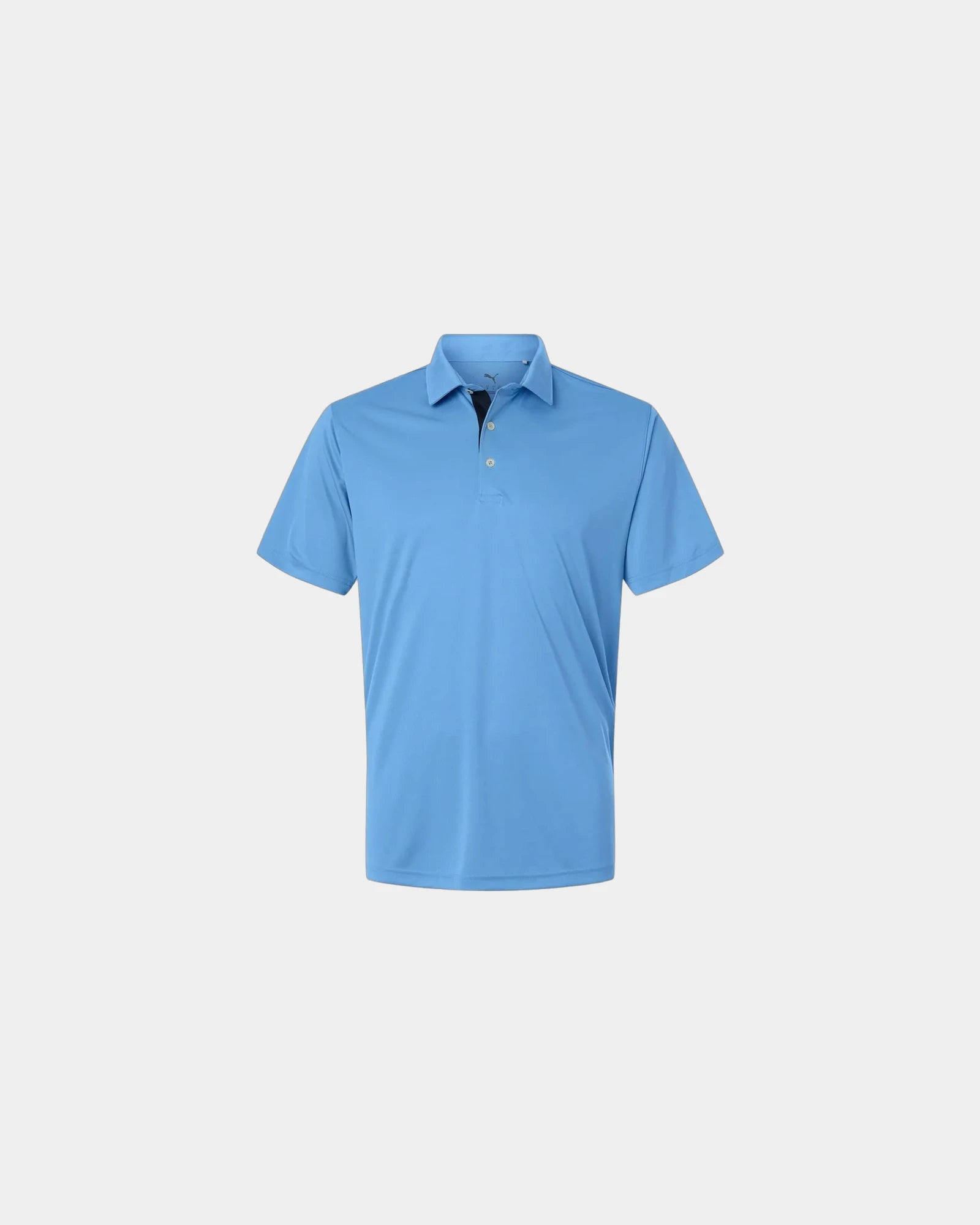 Custom recycled polyester men's golf polo shirt - Team Light Blue