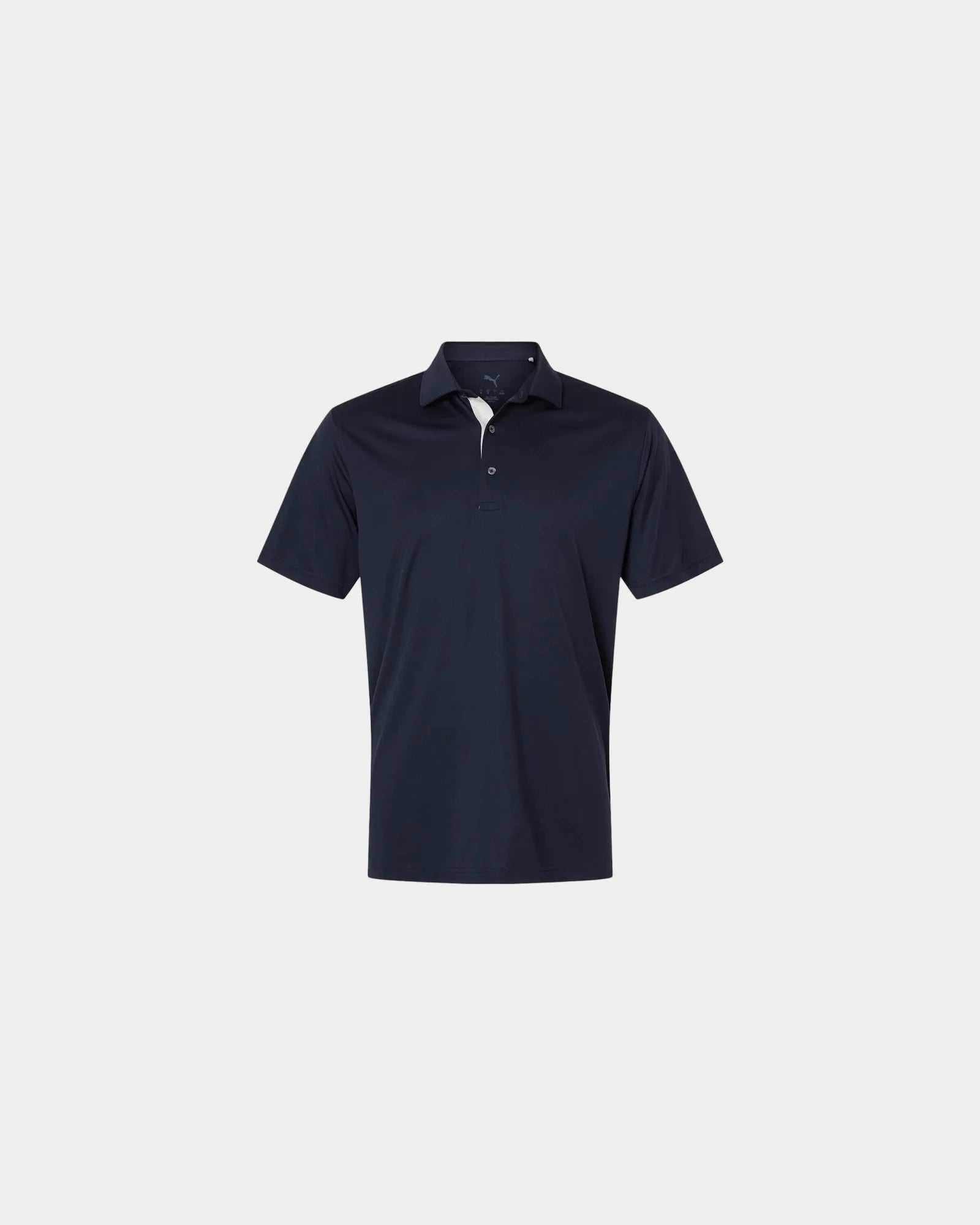 Custom recycled polyester men's golf polo shirt - Deep Navy