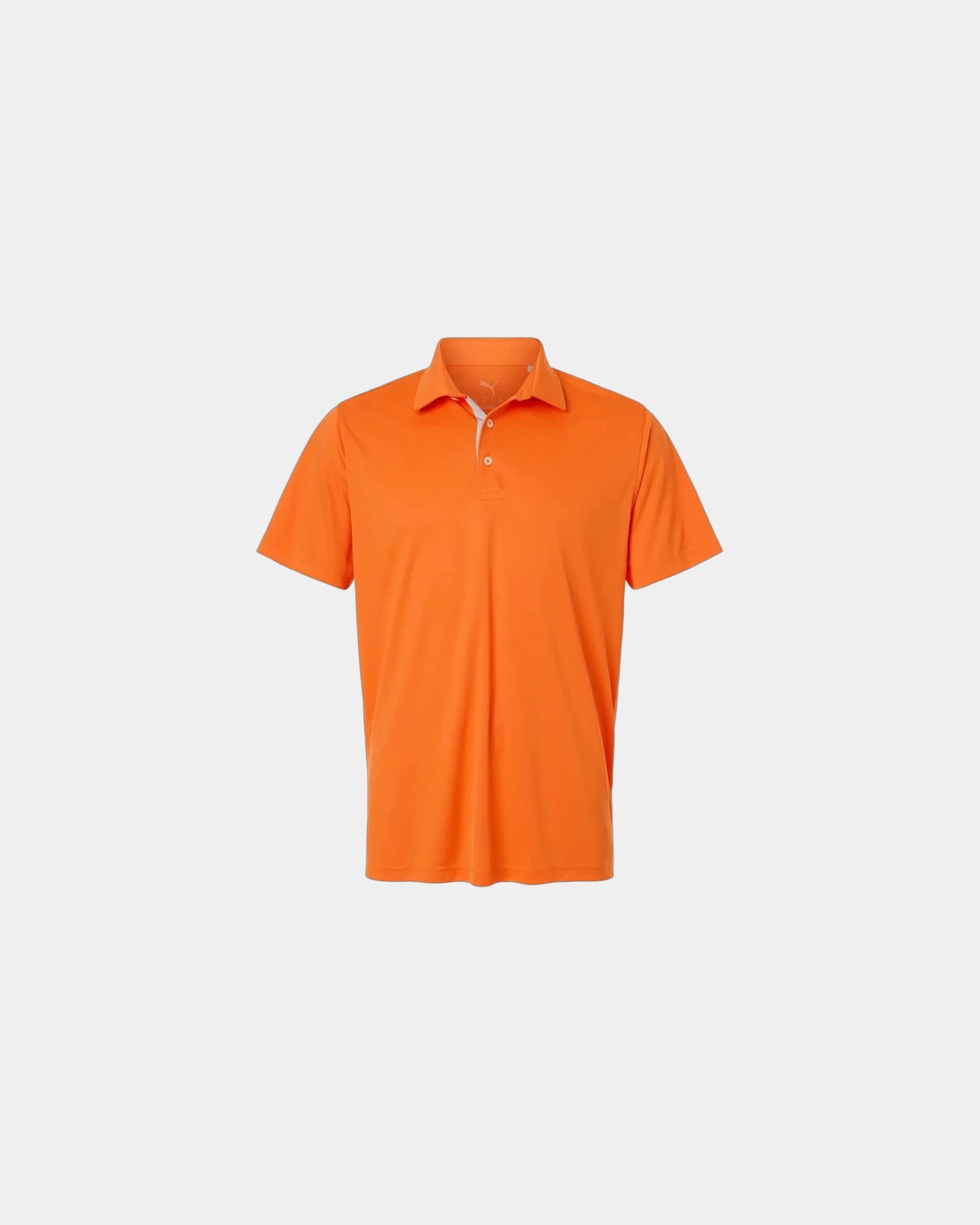 Custom recycled polyester men's golf polo shirt - Rickie Orange