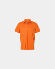 Custom recycled polyester men's golf polo shirt - Rickie Orange