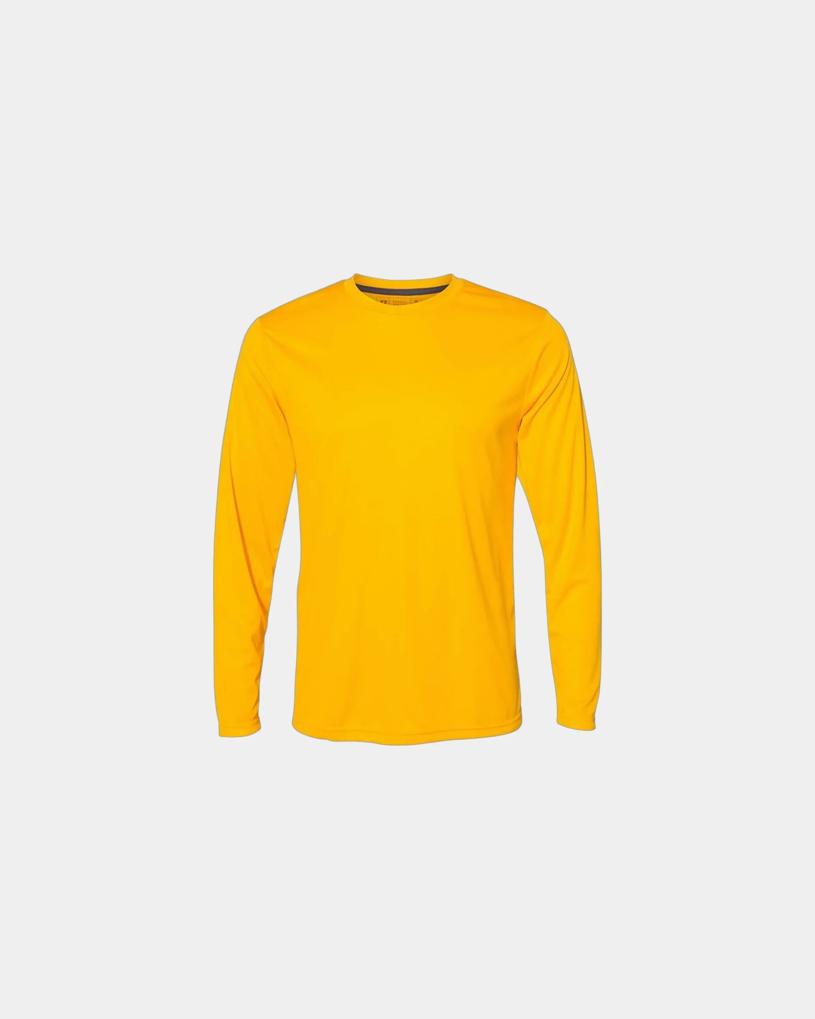 Custom long sleeve t-shirt Russell Athletic Core Performance - Gold