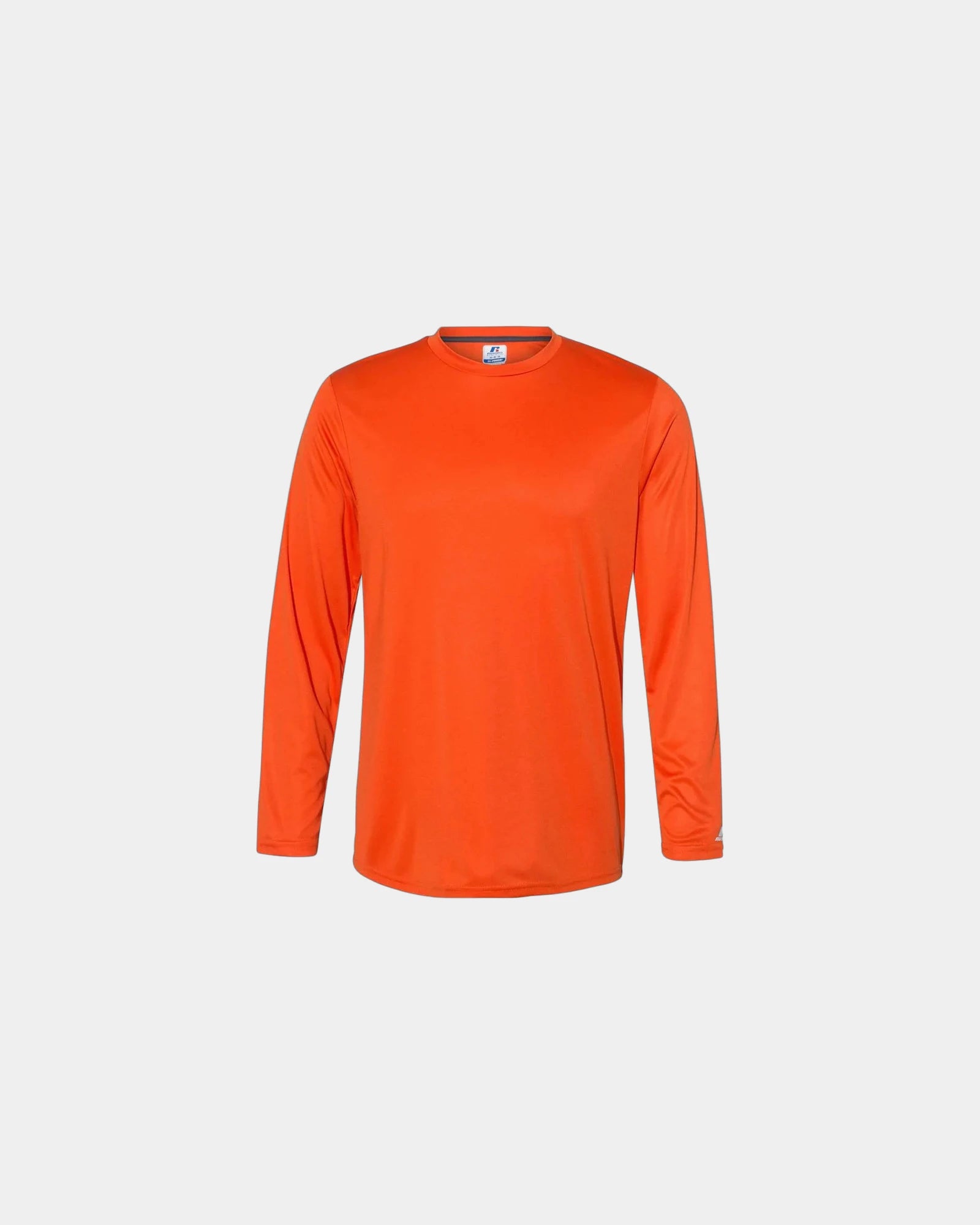 Custom long sleeve t-shirt Russell Athletic Core Performance - Burnt Orange