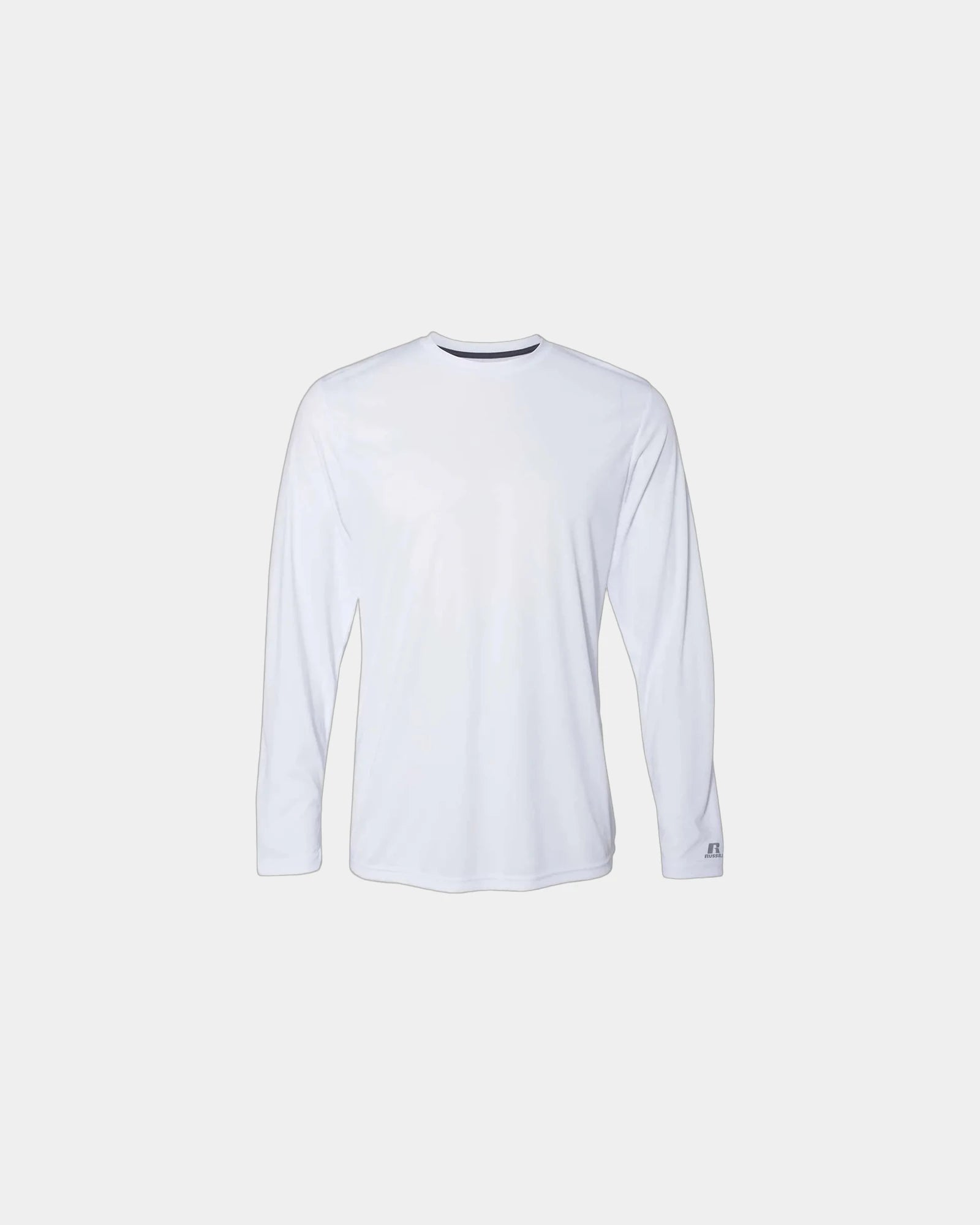 Custom long sleeve t-shirt Russell Athletic Core Performance - White