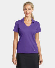 Custom women's polyester polo Nike Dri-FIT Vertical Mesh - Court Purple