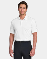 Custom 4.4-oz polyester polo Nike Dri-FIT Vertical Mesh - White