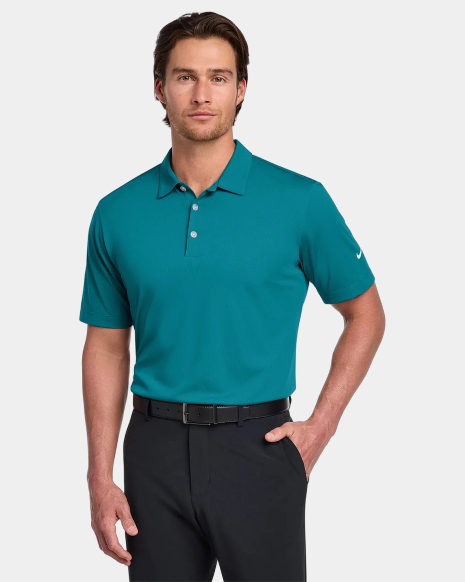 Custom 4.4-oz polyester polo Nike Dri-FIT Vertical Mesh - Blustery