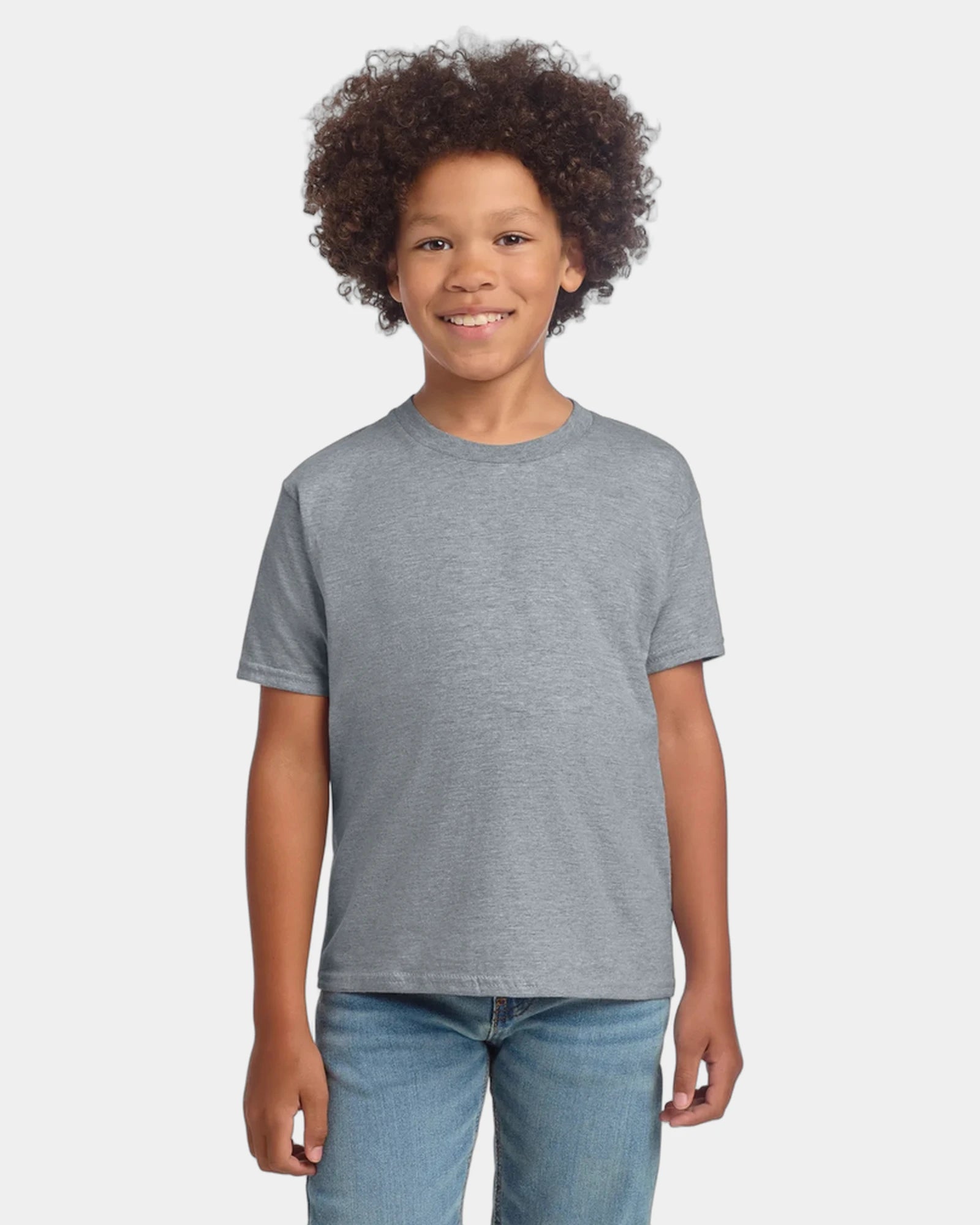 Custom ring-spun cotton youth softstyle T-shirt - Sport Grey