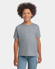 Custom ring-spun cotton youth softstyle T-shirt - Sport Grey