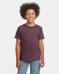 Custom ring-spun cotton youth softstyle T-shirt - Heather Maroon