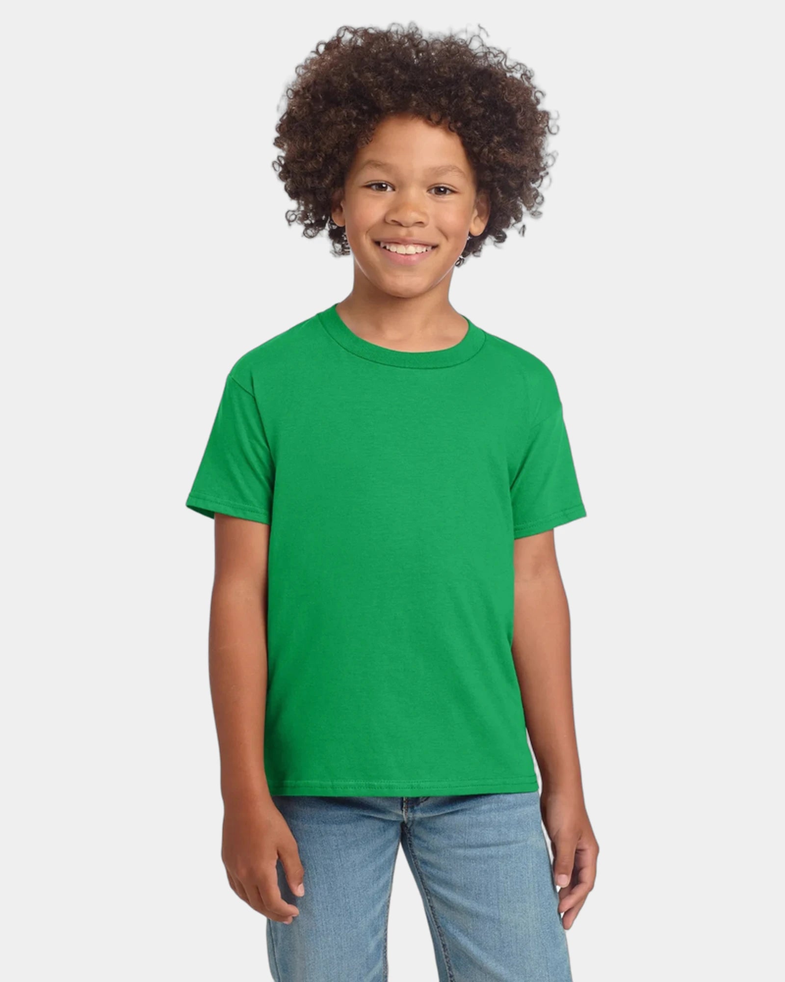 Custom ring-spun cotton youth softstyle T-shirt - Irish Green