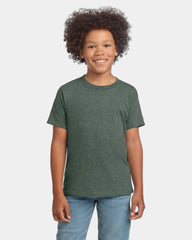 Custom ring-spun cotton youth softstyle T-shirt - Heather Military Green