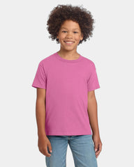 Custom ring-spun cotton youth softstyle T-shirt - Azalea