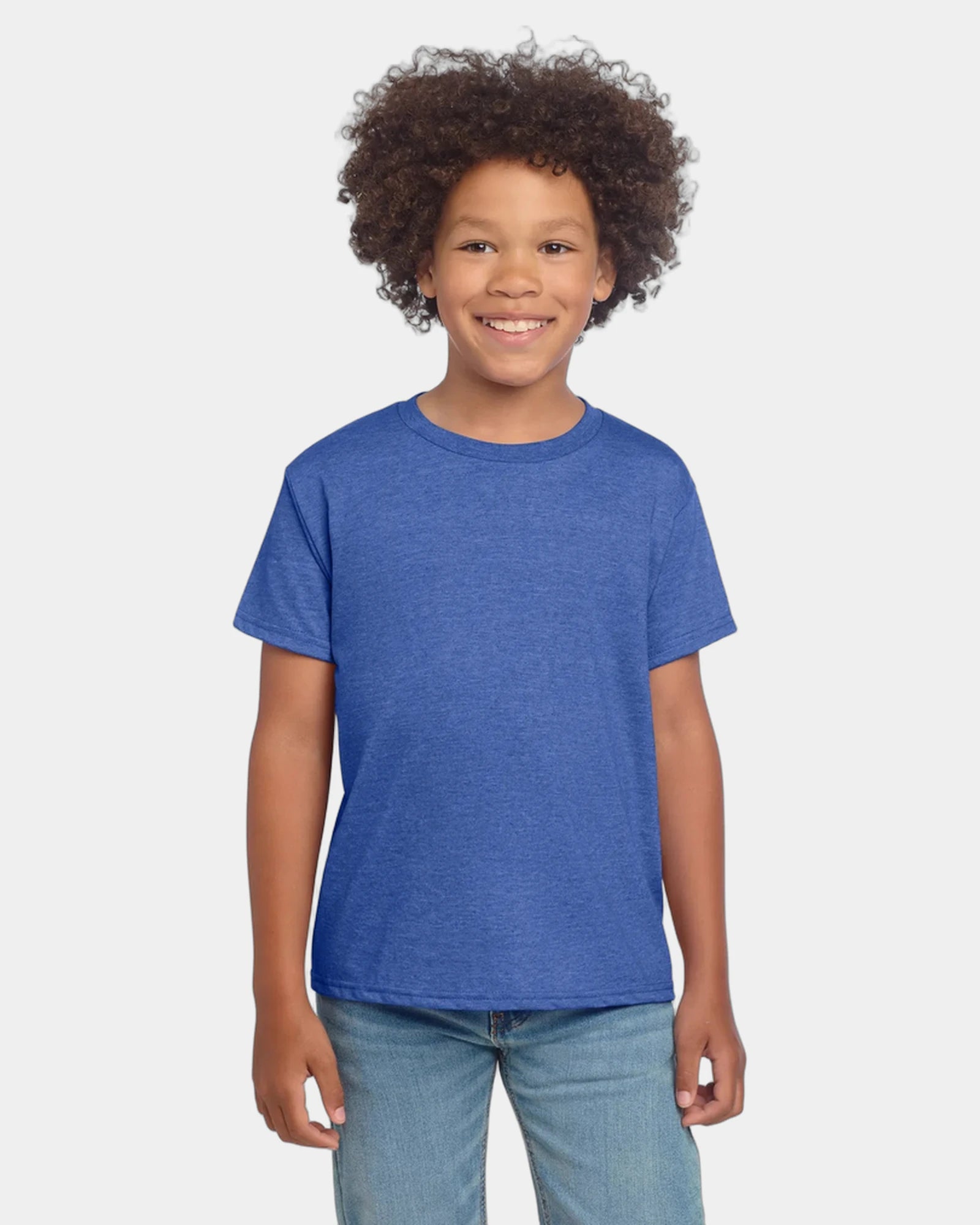 Custom ring-spun cotton youth softstyle T-shirt - Heather Royal
