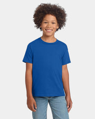Custom ring-spun cotton youth softstyle T-shirt - Royal