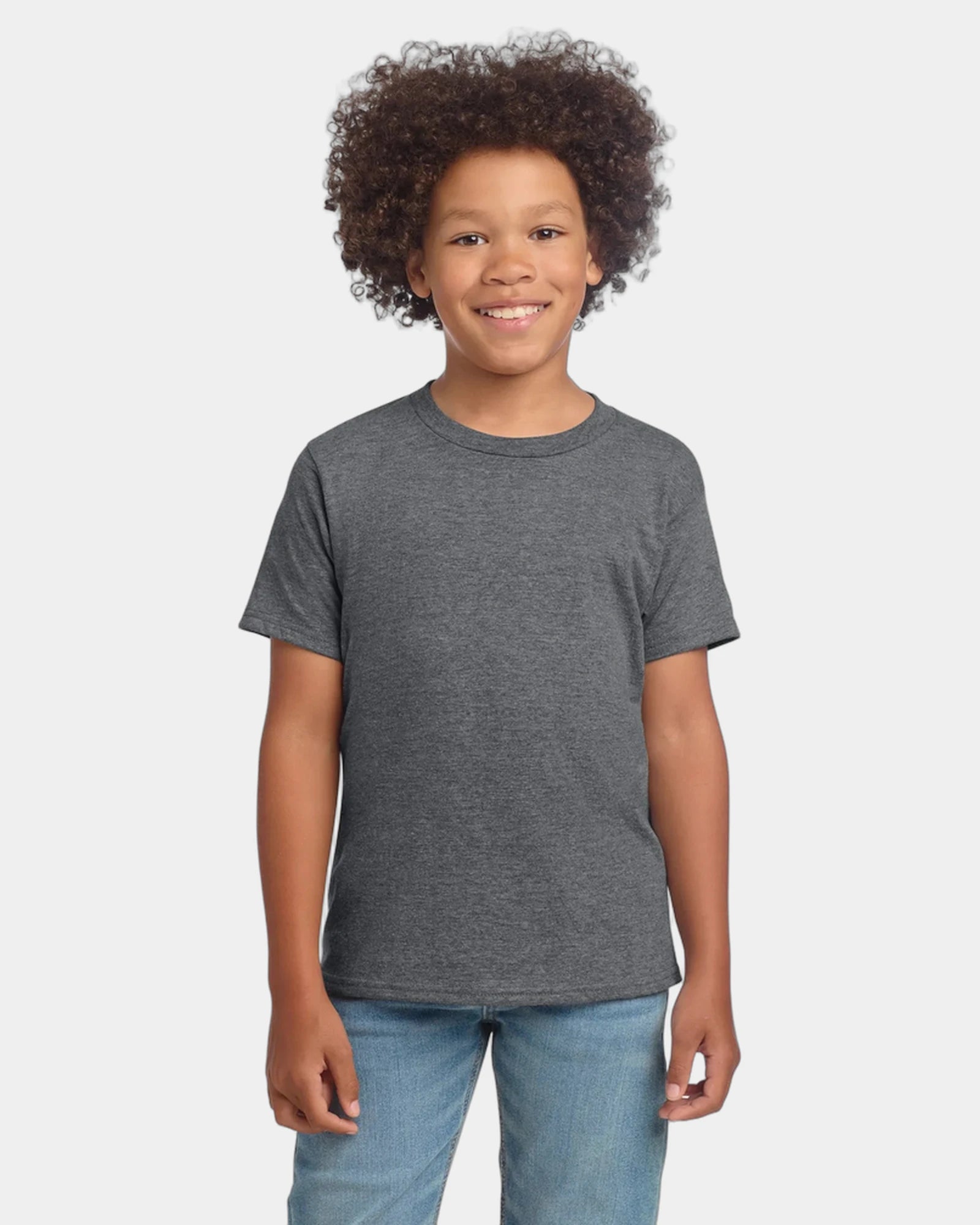 Custom ring-spun cotton youth softstyle T-shirt - Graphite Heather