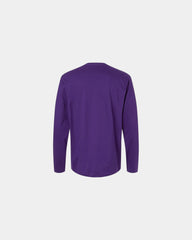 Custom ring-spun cotton long sleeve t-shirt unisex - Purple