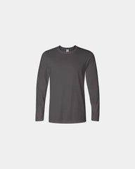 Custom ring-spun cotton long sleeve t-shirt unisex - Charcoal