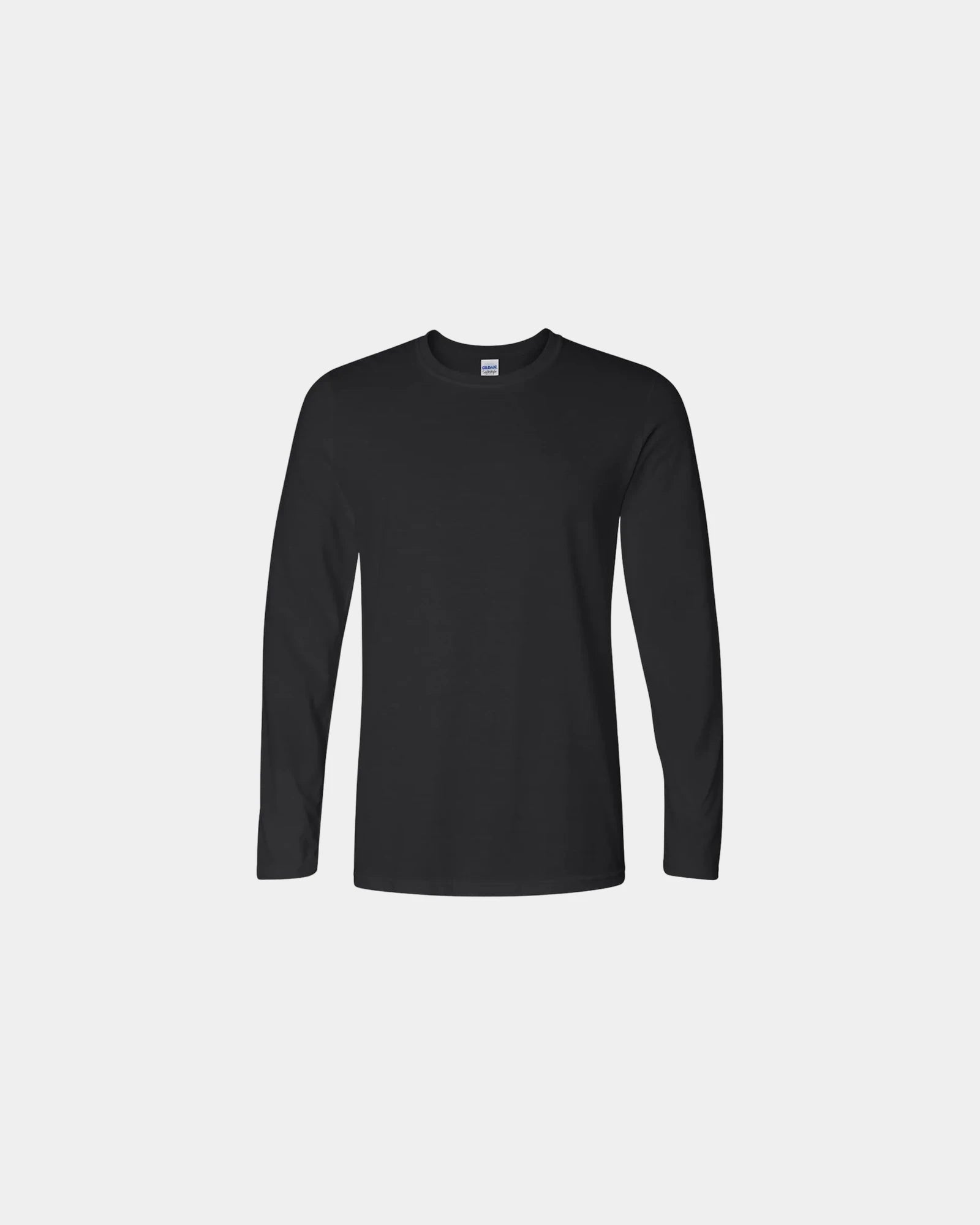 Custom ring-spun cotton long sleeve t-shirt unisex - Black
