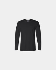 Custom ring-spun cotton long sleeve t-shirt unisex - Black