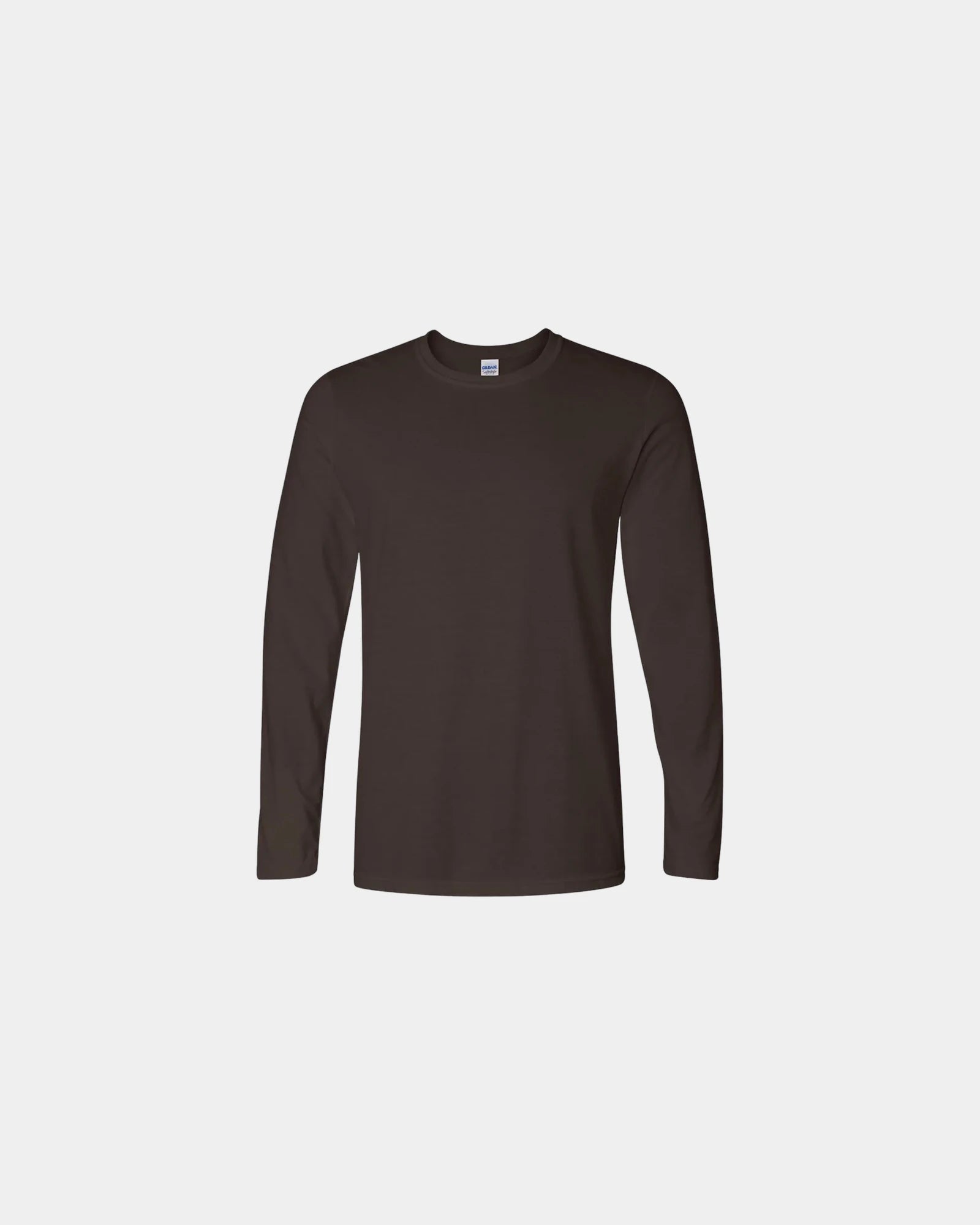 Custom ring-spun cotton long sleeve t-shirt unisex - Dark Chocolate