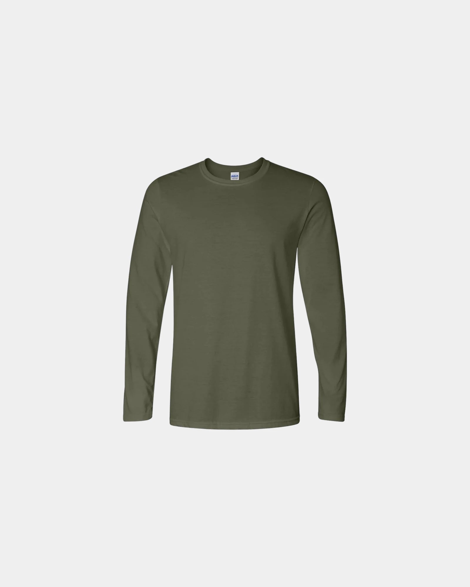 Custom ring-spun cotton long sleeve t-shirt unisex - Military Green