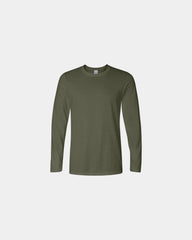 Custom ring-spun cotton long sleeve t-shirt unisex - Military Green