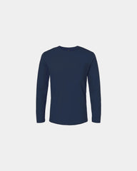 Custom ring-spun cotton long sleeve t-shirt unisex - Navy