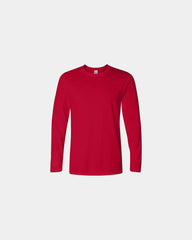 Custom ring-spun cotton long sleeve t-shirt unisex - Cherry Red
