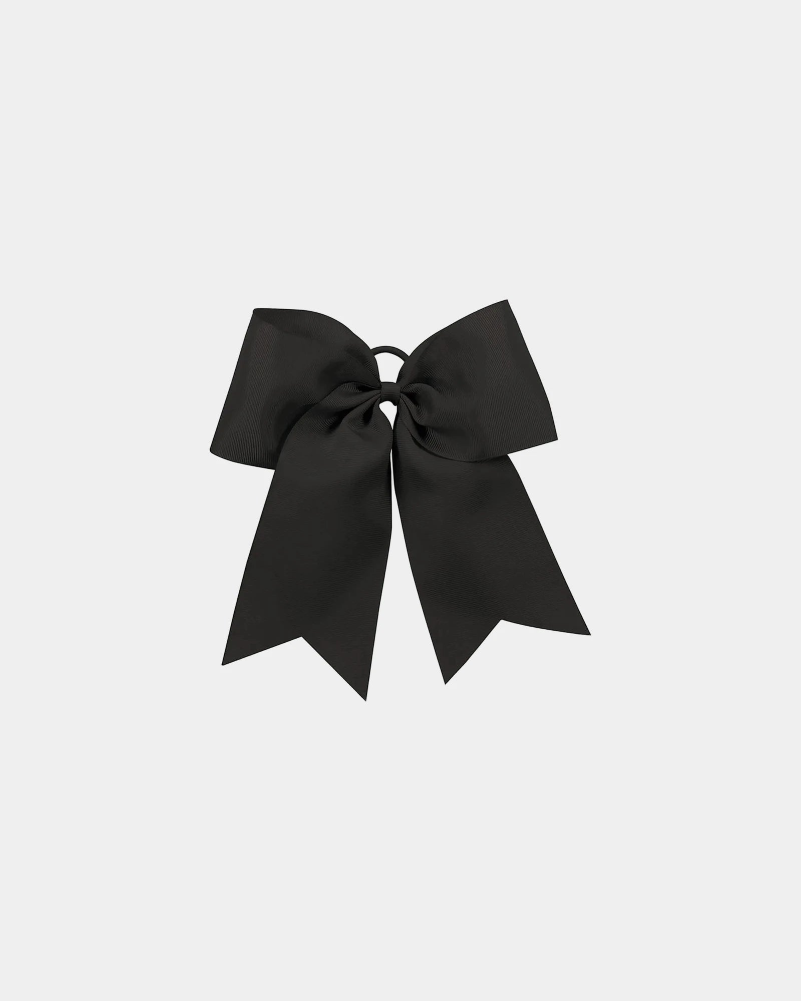Custom grosgrain cheer hair bow with elastic band - Black