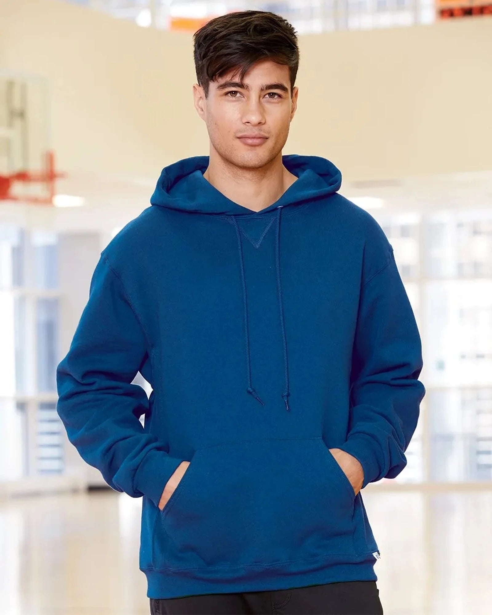 Custom hooded sweatshirt Russell Athletic Dri Power - 1