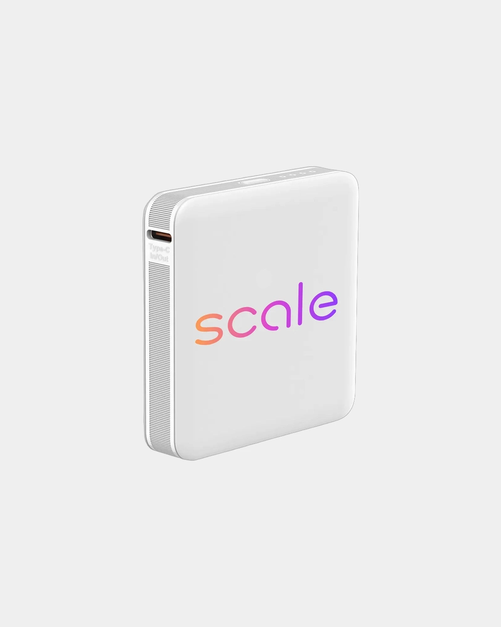 Custom 5,000 mAh fast-charging power bank 20W - White