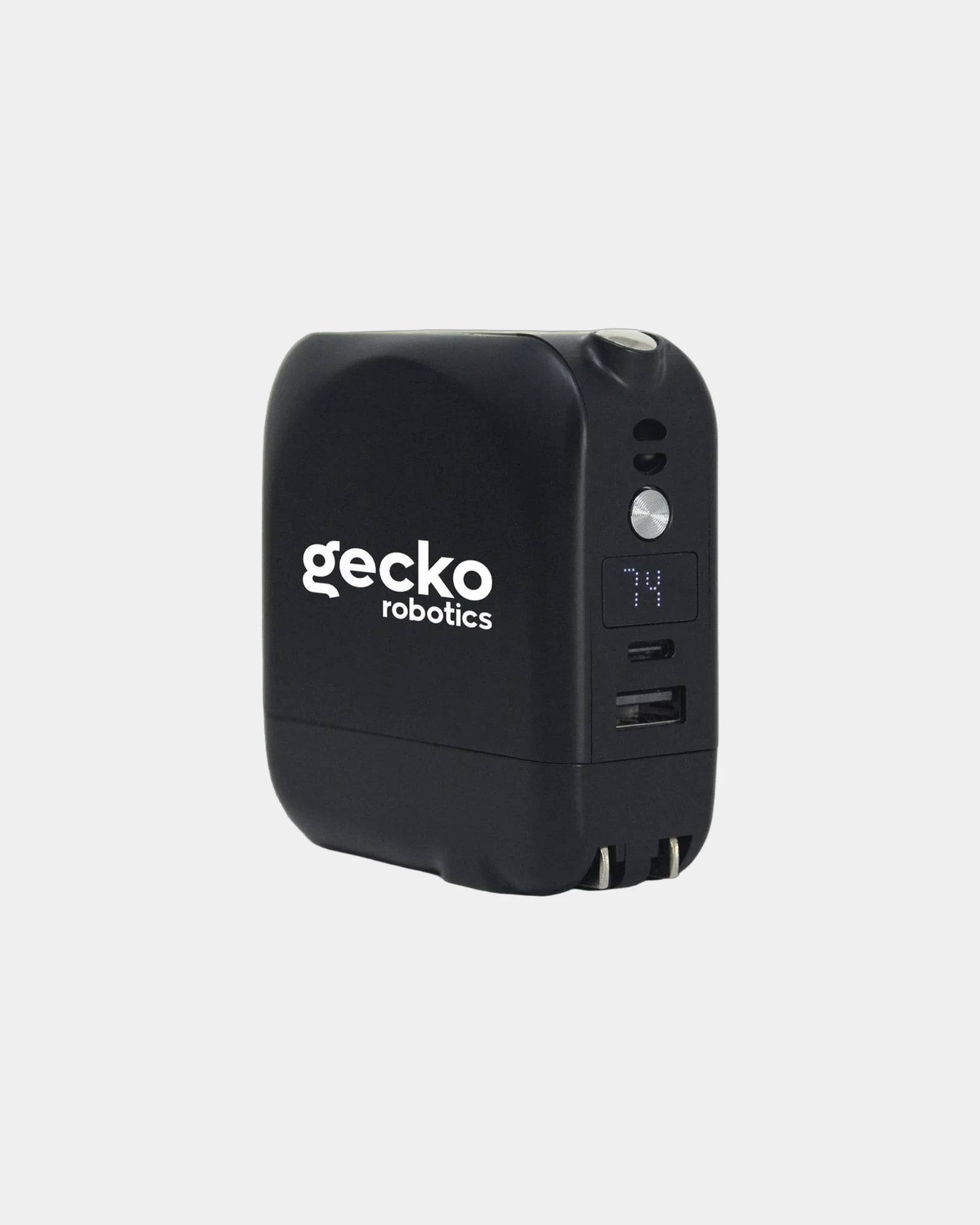 Custom 10,000 mAh wireless power bank with adapter - Black