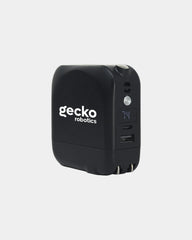 Custom 10,000 mAh wireless power bank with adapter - Black