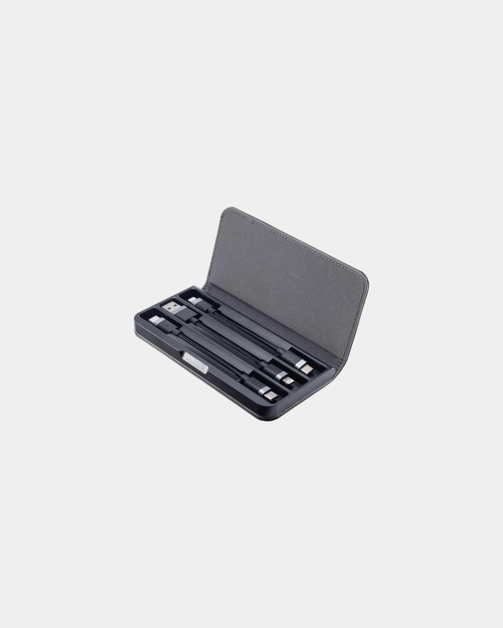 Branded woven cable travel kit with 3 charging cables - 3